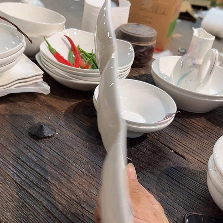 库存库存三阁盘一个骨瓷