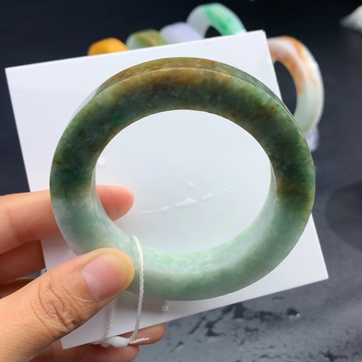 未镶嵌手镯定制翡翠雨*扬