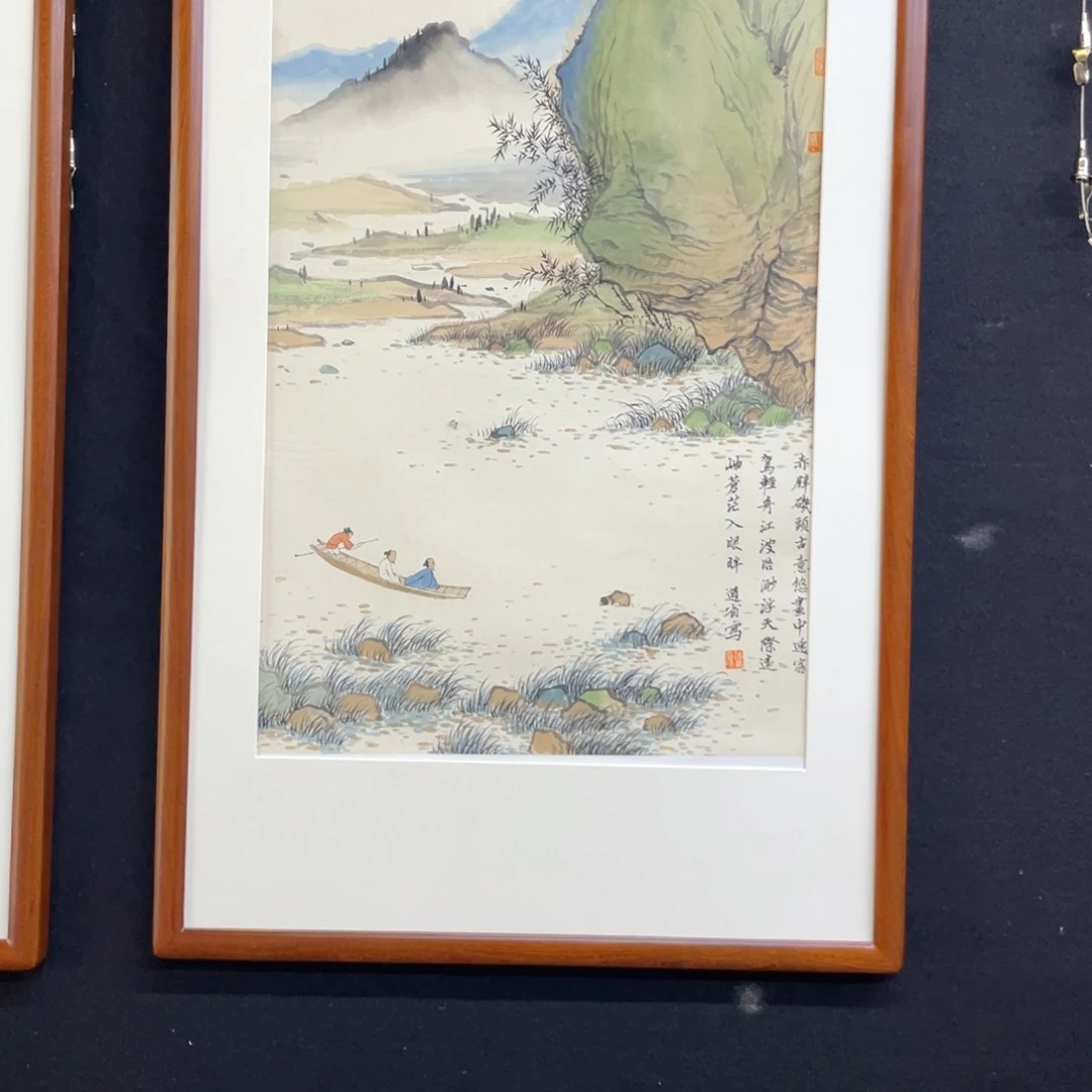 国画手绘国画，千竹书院李道省