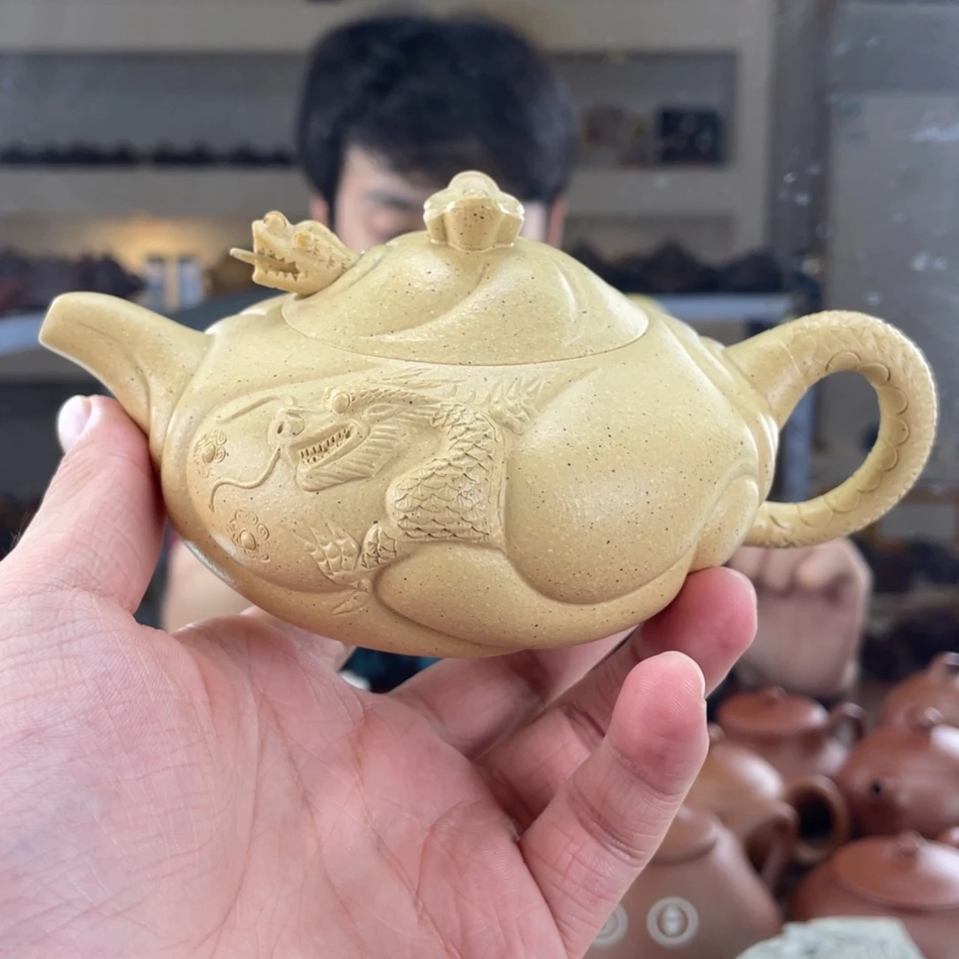 茶壶紫砂240cc绿泥茶壶