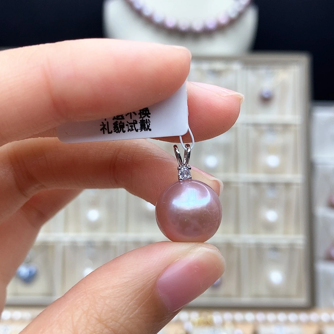 颈饰合金淡水珍珠
