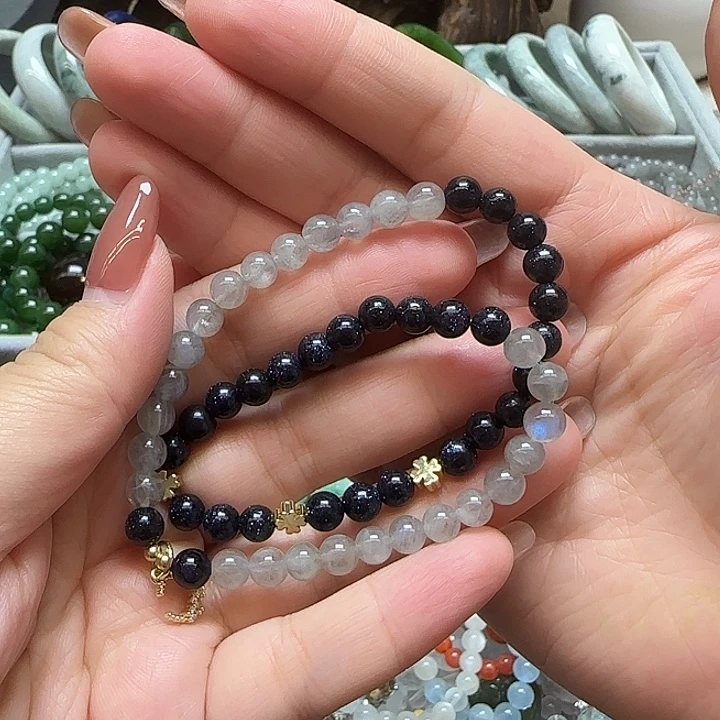 水晶未镶嵌手串天然