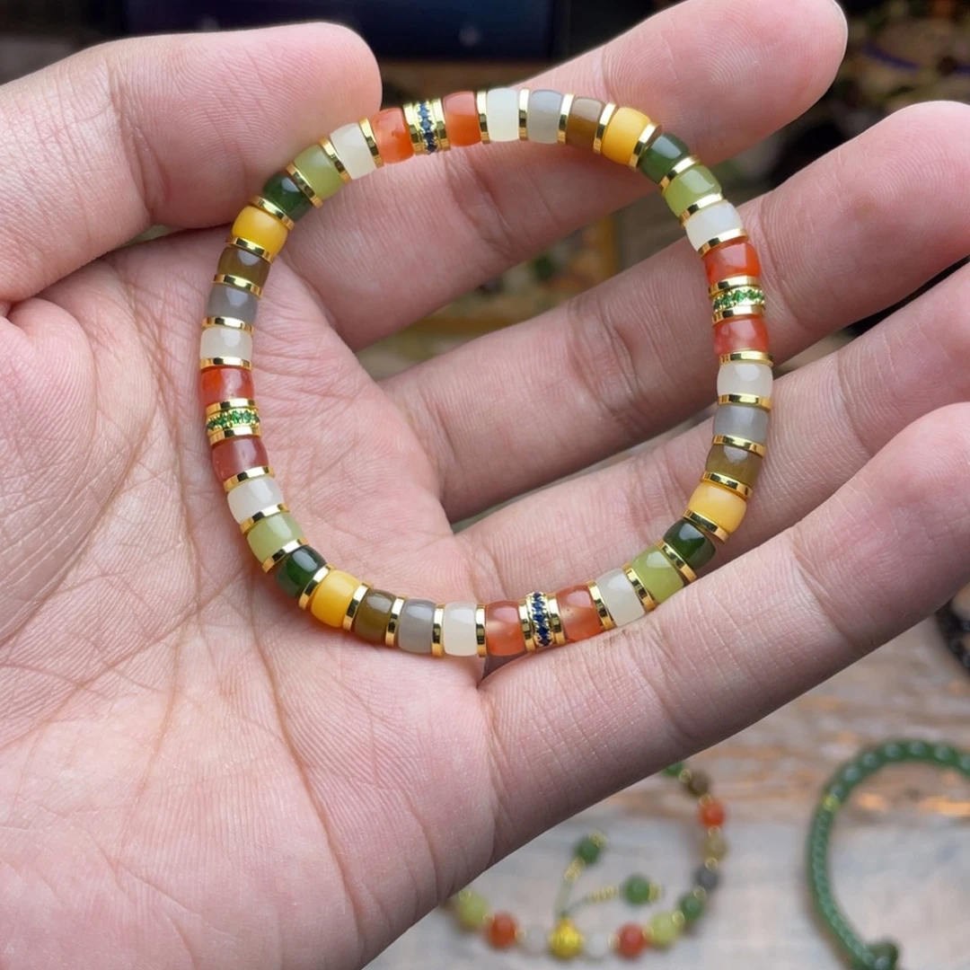 和田玉未镶嵌手链