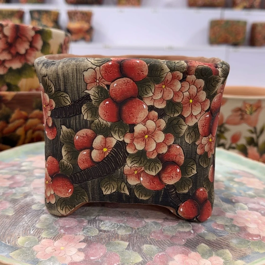 红陶一****坑精品多肉花盆精品多肉花盆