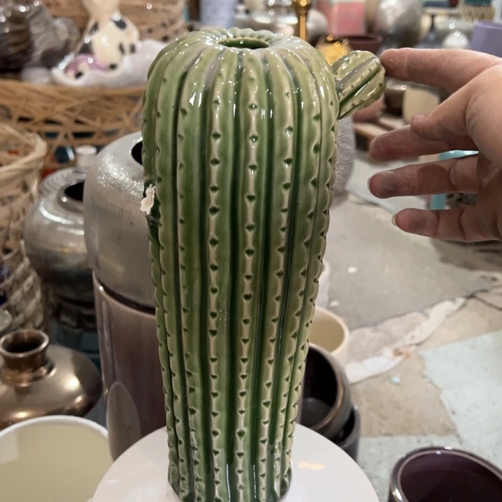 幸***人陶瓷花瓶摆件外贸出口微瑕捡漏高29口2公分磕碰磕碰磕碰