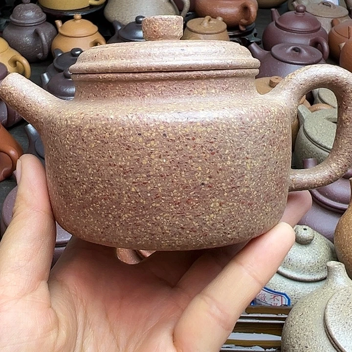 ****站茶壶紫砂青降坡得钟