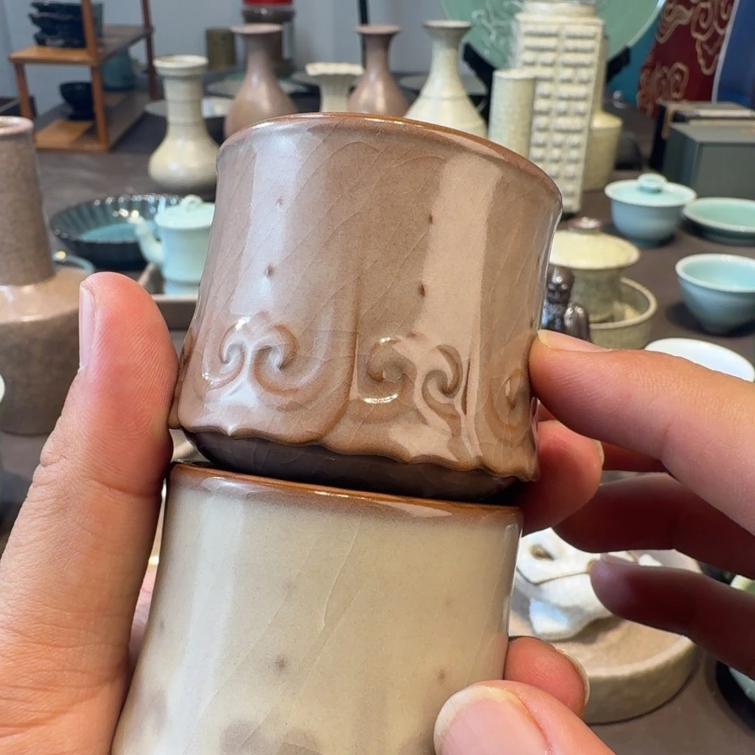 龙泉青瓷茶具微瑕