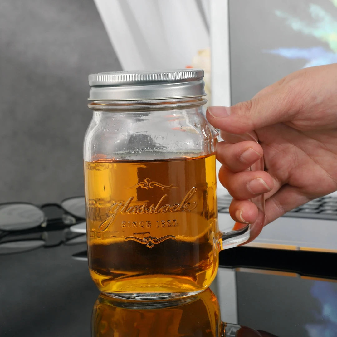 2个装 500ml 多功能 冷饮杯 储物罐(装水不要超过40度）