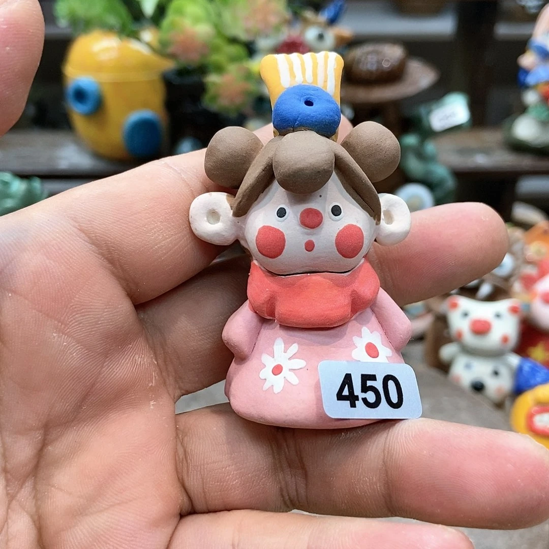 摆件直播间手工抽象陶瓷摆件微瑕450