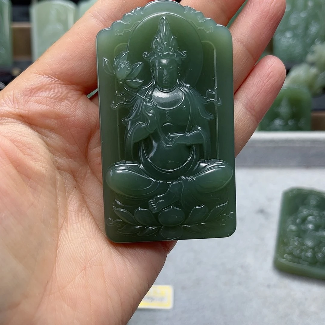 和田玉未镶嵌颈饰不***丶