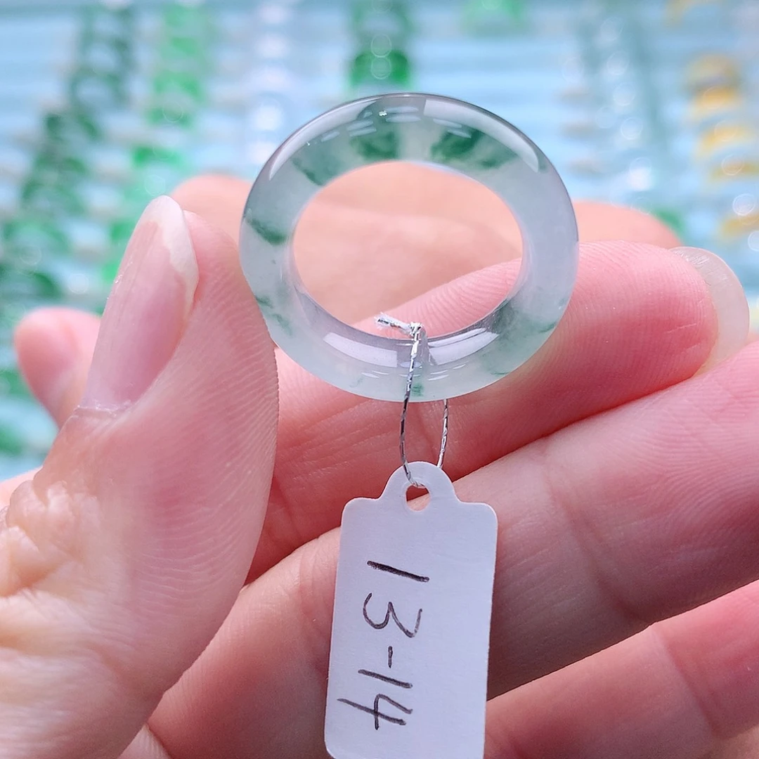 翡翠戒指未镶嵌A货缅甸翡翠