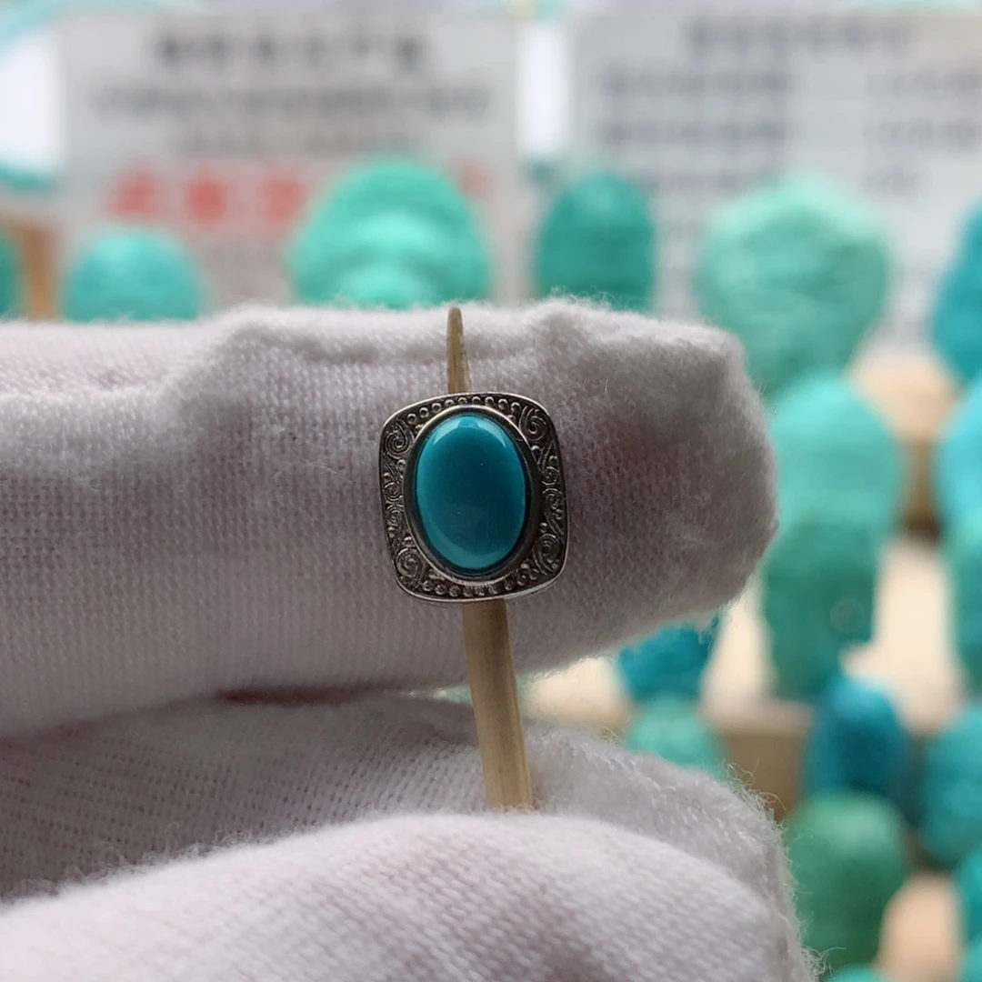 绿松石配饰银S925镶嵌