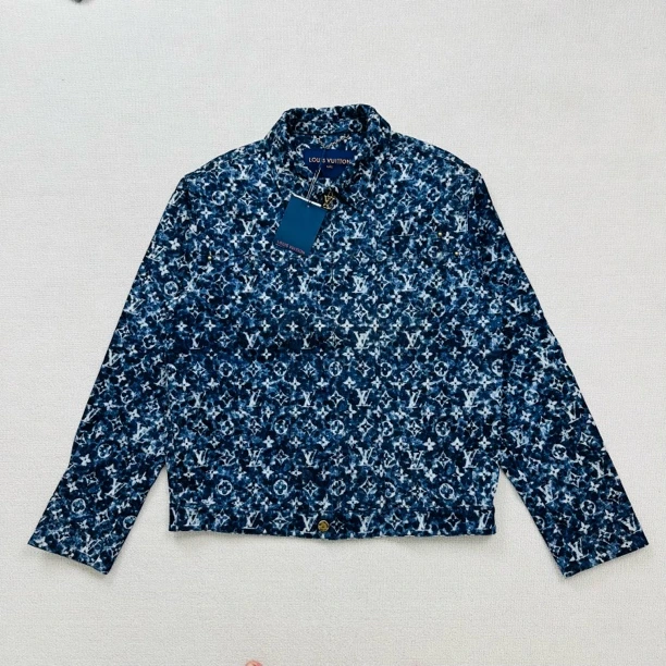 未使用 LouisVuitton/路易威登 满天星老花牛仔外套/50码/WL1746