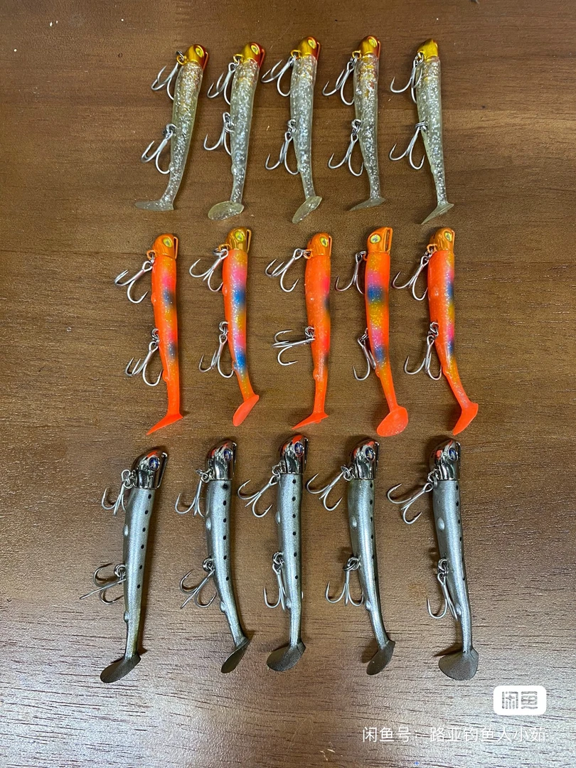 Blue blue21g 5个装路亚假饵颜色随机21g