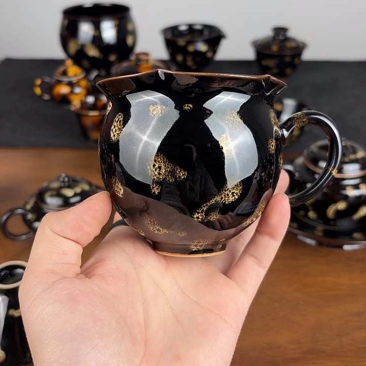 瓷点彩鹧鸪斑咖啡杯