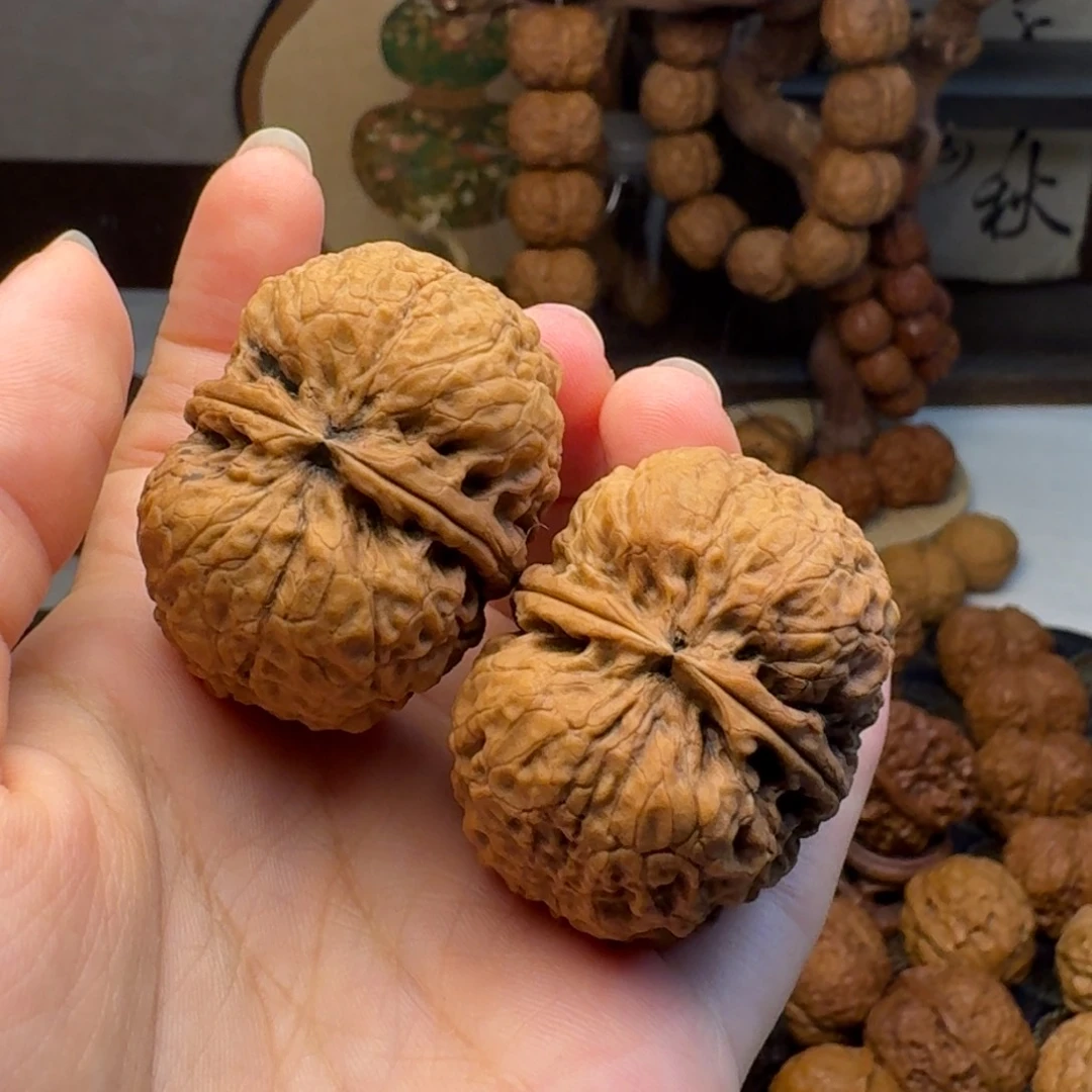 文玩核桃把件叠罗汉41.7