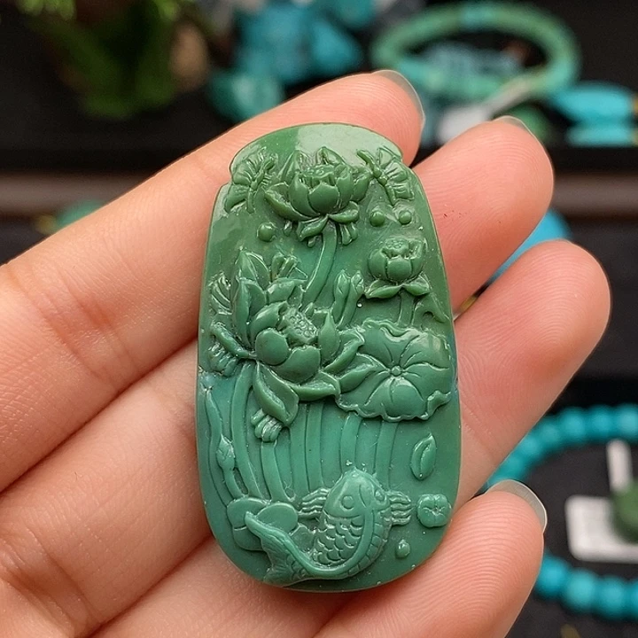 绿松石未镶嵌珠宝奇石41.0✖️23.3✖️9.4