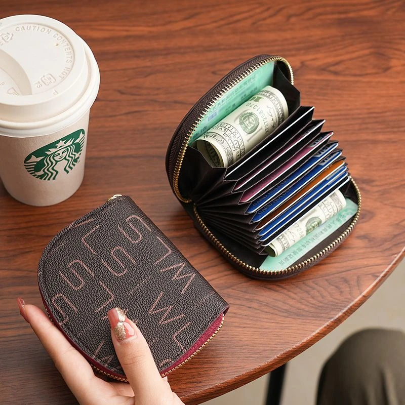 精致高档小众卡包女卡夹行驶证件套钱包一体包零钱包多功能多卡位