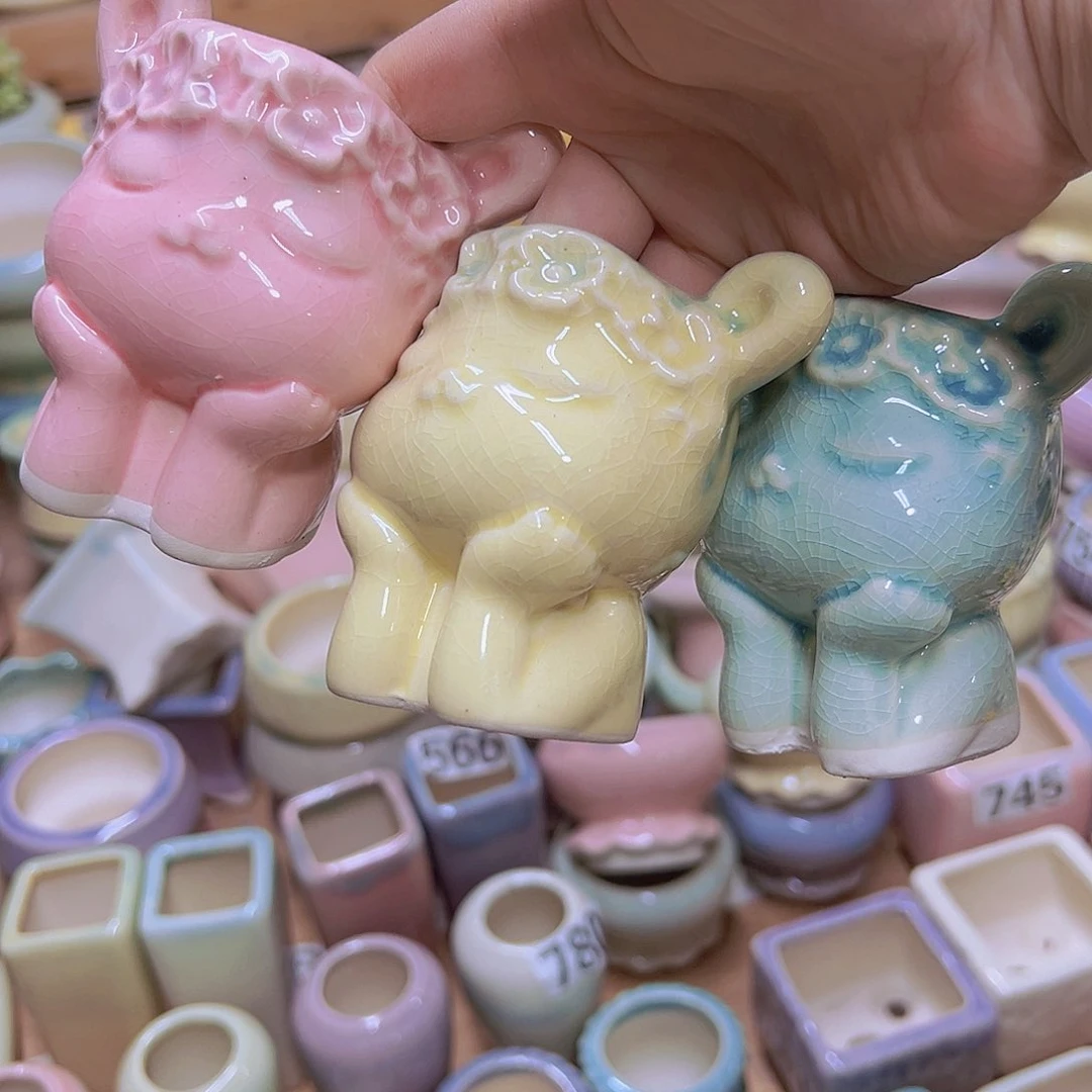 陶瓷花盆当场满12包邮