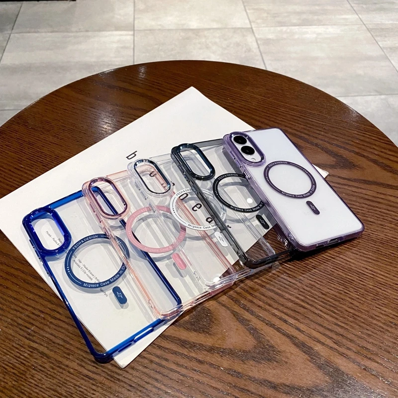 媚眼磁吸适用三星GalaxyS25Ultra手机壳简约三星S25高清磁吸充电