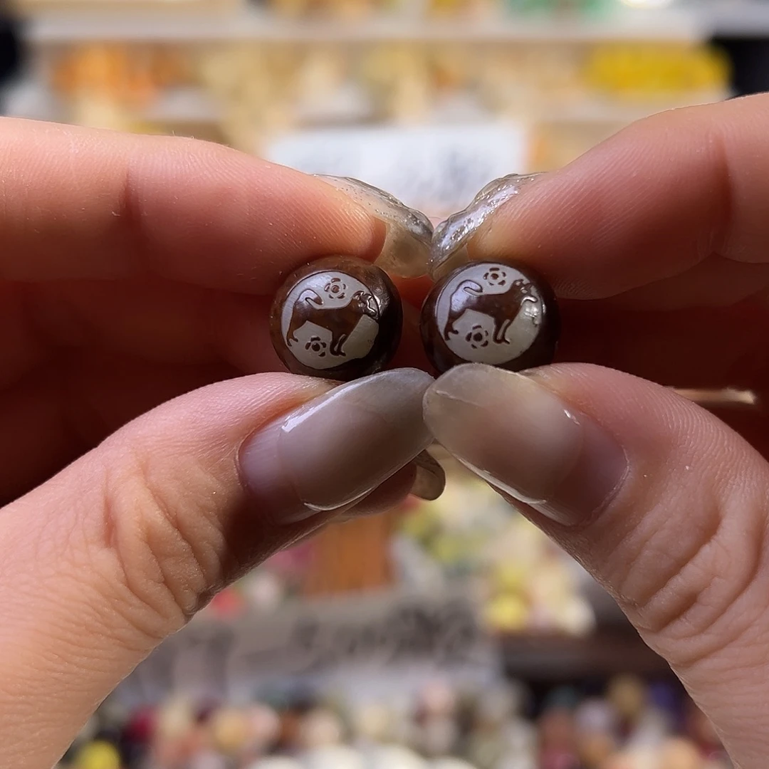 菩提根/象牙果手串带皮狗30颗