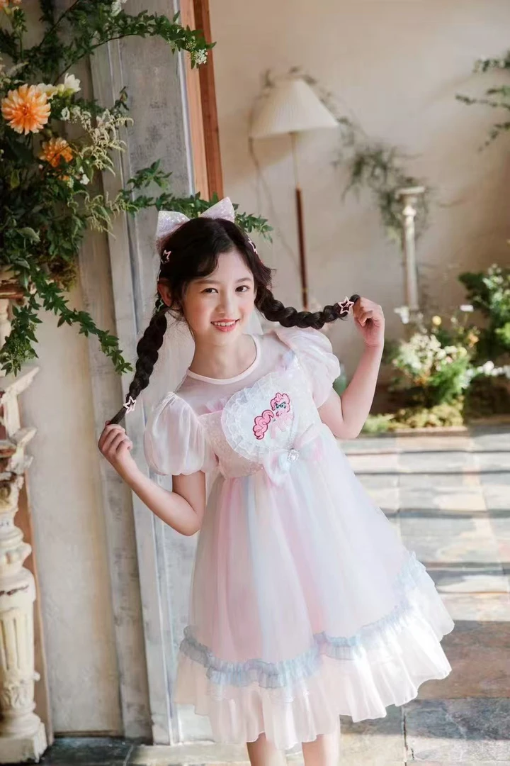 【淼淼妈】儿童网纱公主连衣裙2525