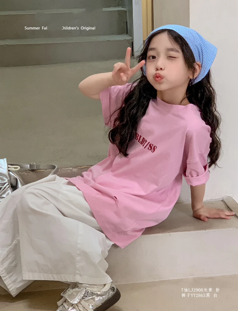 12908高端潮流时尚百搭休闲童装短袖T恤B13-4-4/B18-3-3