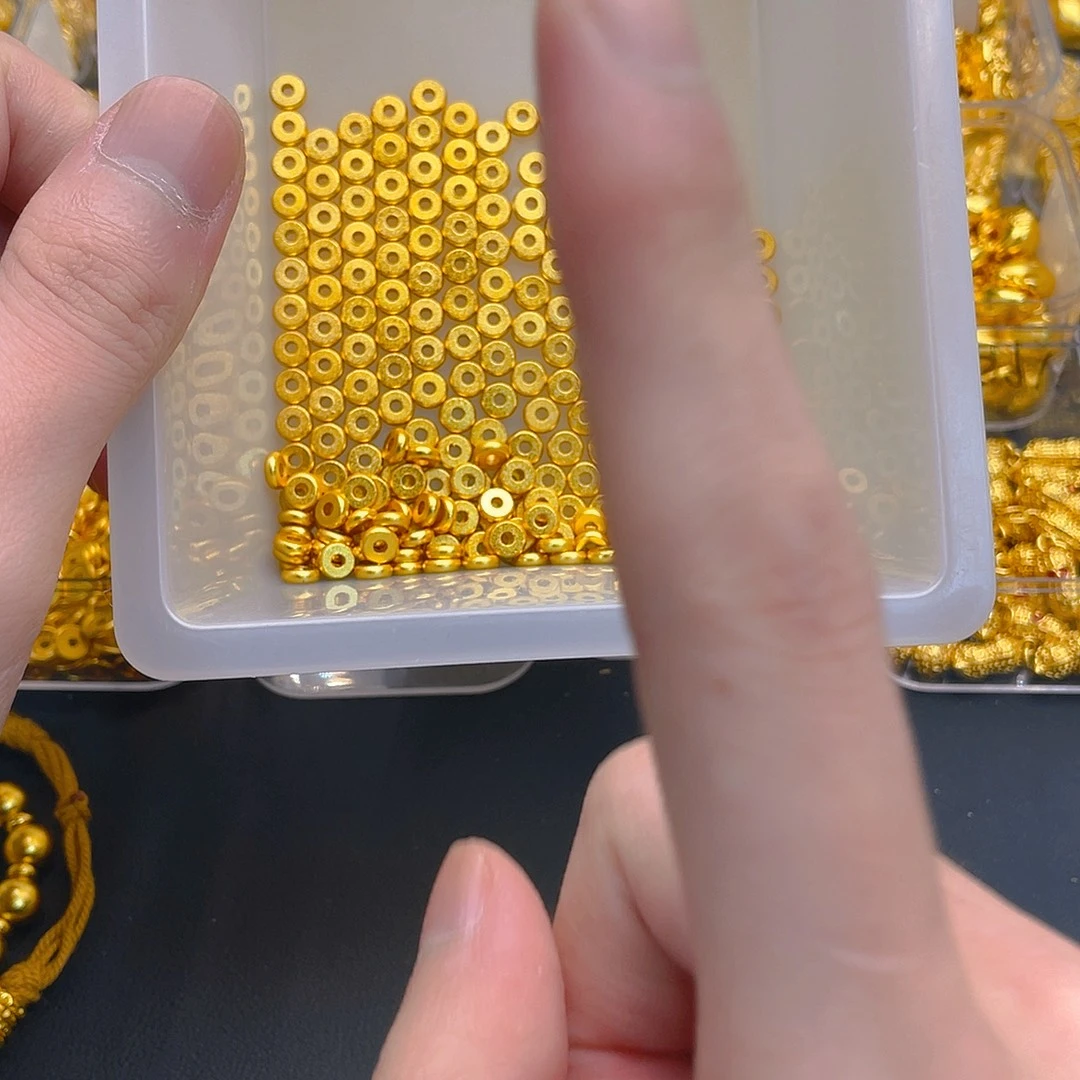 锆石铜合金算盘珠隔片6mm10个
