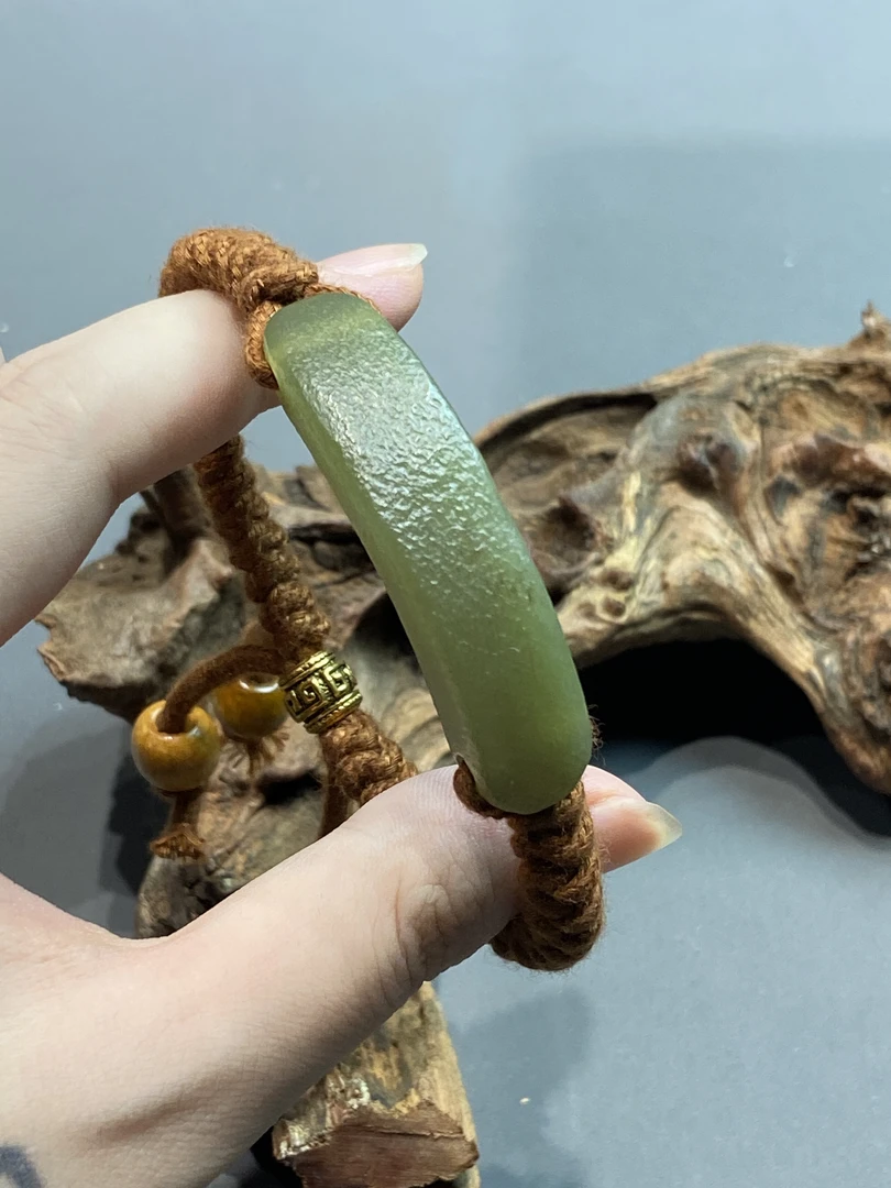 和田玉青黄口精品朴拙手牌多样性发货