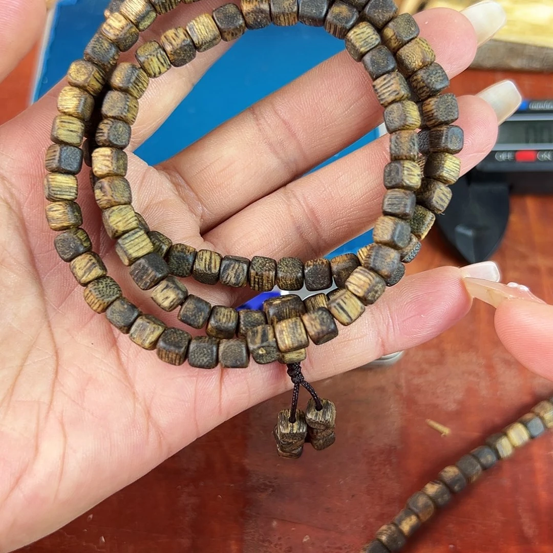 沉香碎屑沉香卡5方珠多圈12g张勺子