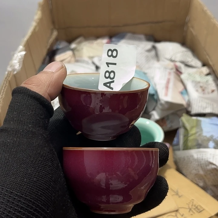 瓷片茶摆件工艺品摆件666