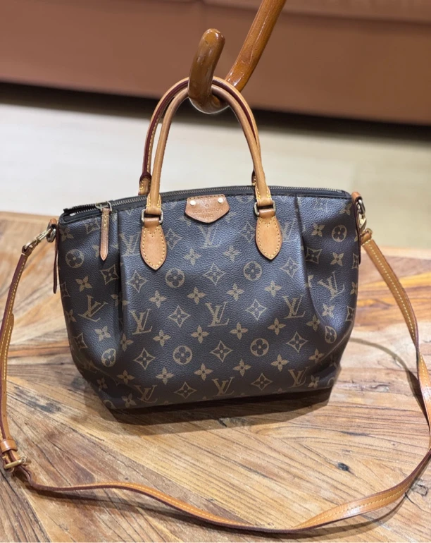 95新 LouisVuitton/路易威登 老花饺子包小号 经典百搭12322
