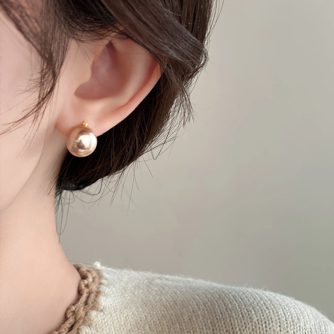 韩版香槟色半面珠珠简约气质轻奢高级感小众设计精致礼品套组