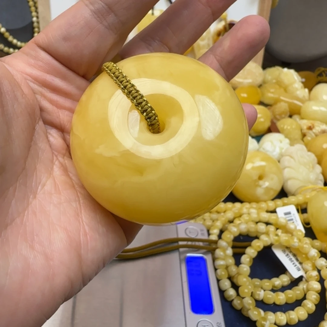 蜜蜡未镶嵌颈饰天然蜜蜡