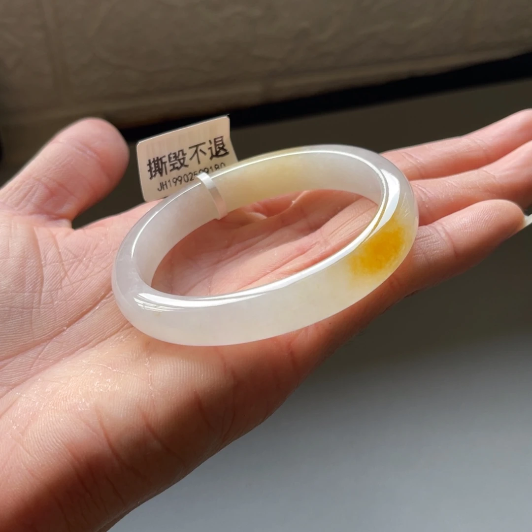 翡翠手镯未镶嵌52.2圈贵妃镯三天鉴赏期