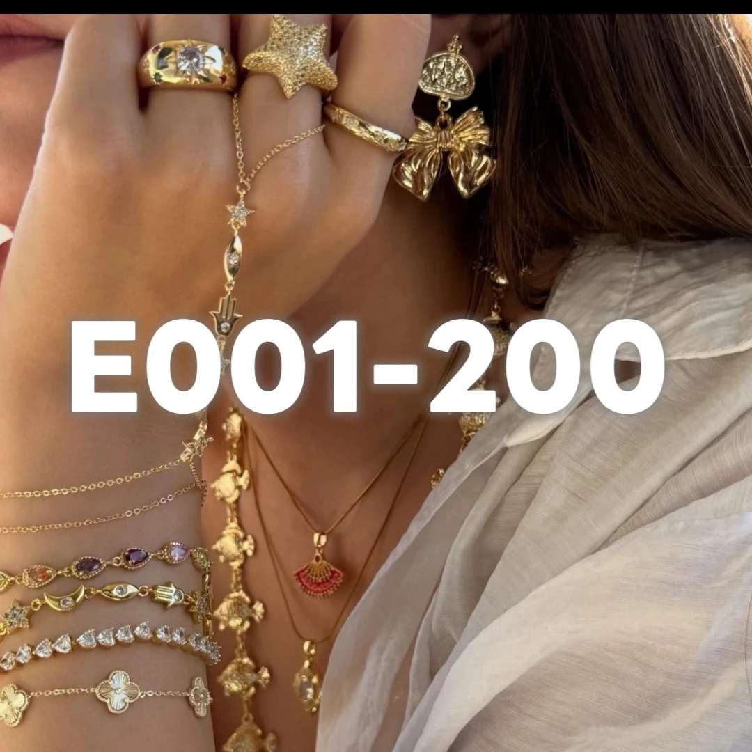 铜合金合成锆石耳饰 E001-200编号气质时尚百搭欧美满钻镶钻韩版