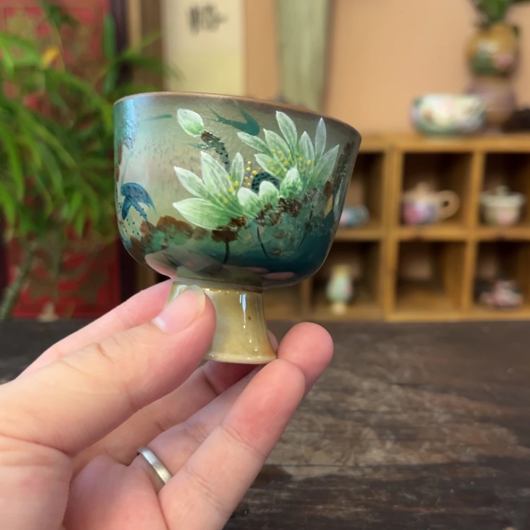 柴烧手工手绘陶瓷
