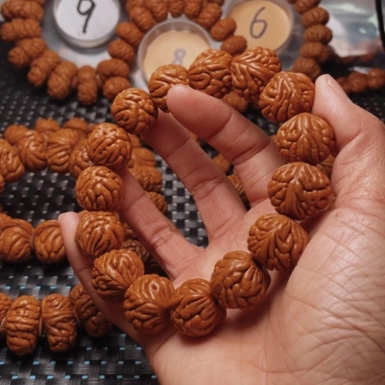 桃核手串龙纹桃核