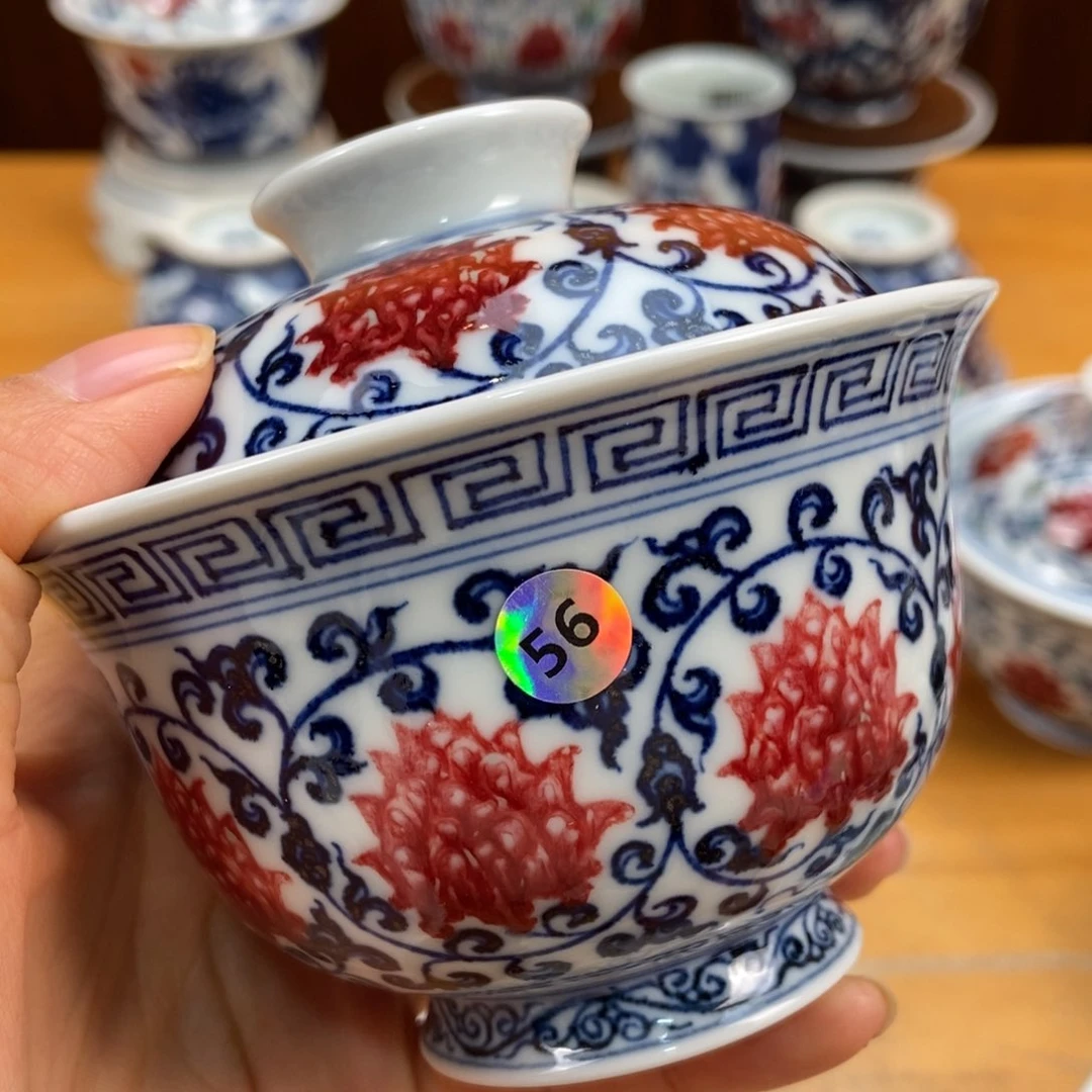 手绘现代茶具非古董