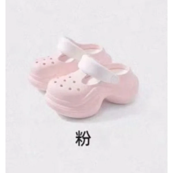 【杨杨粉丝专属】新款洞洞鞋两穿室外舒适厚底小个子女鞋07