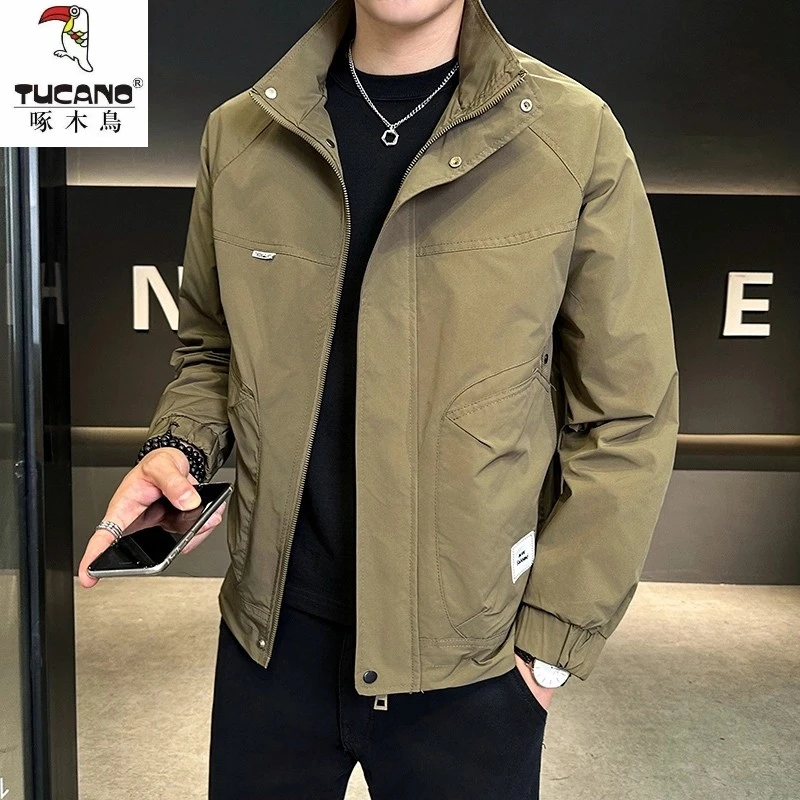 TUCANO/啄木鳥男装男士外套春秋季休闲帅气立领夹克韩版百搭潮流
