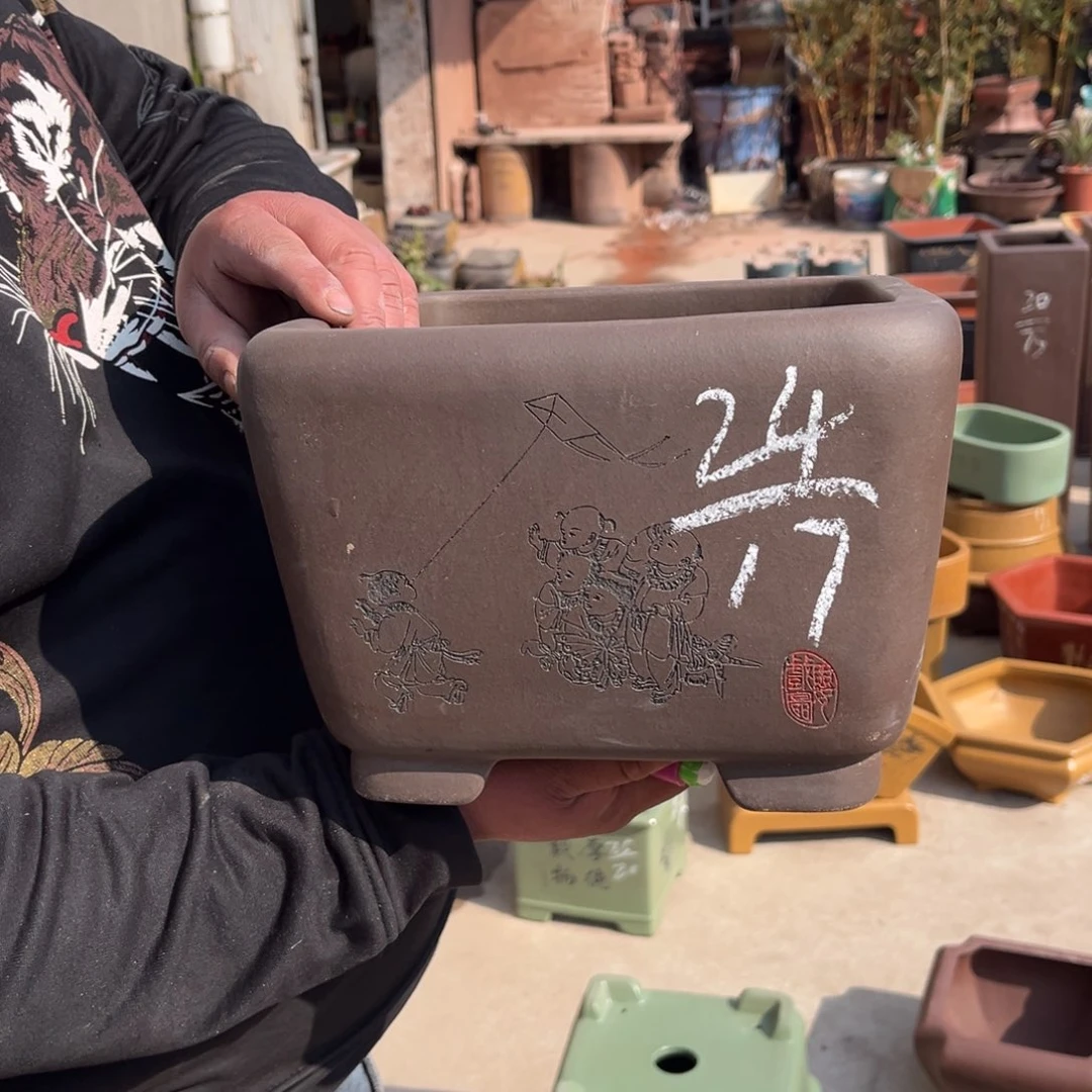 紫砂花盆紫砂花盆