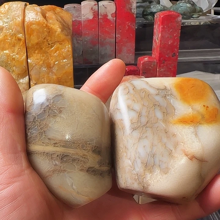 小***蛋昌化石印石昌化白玉石手把