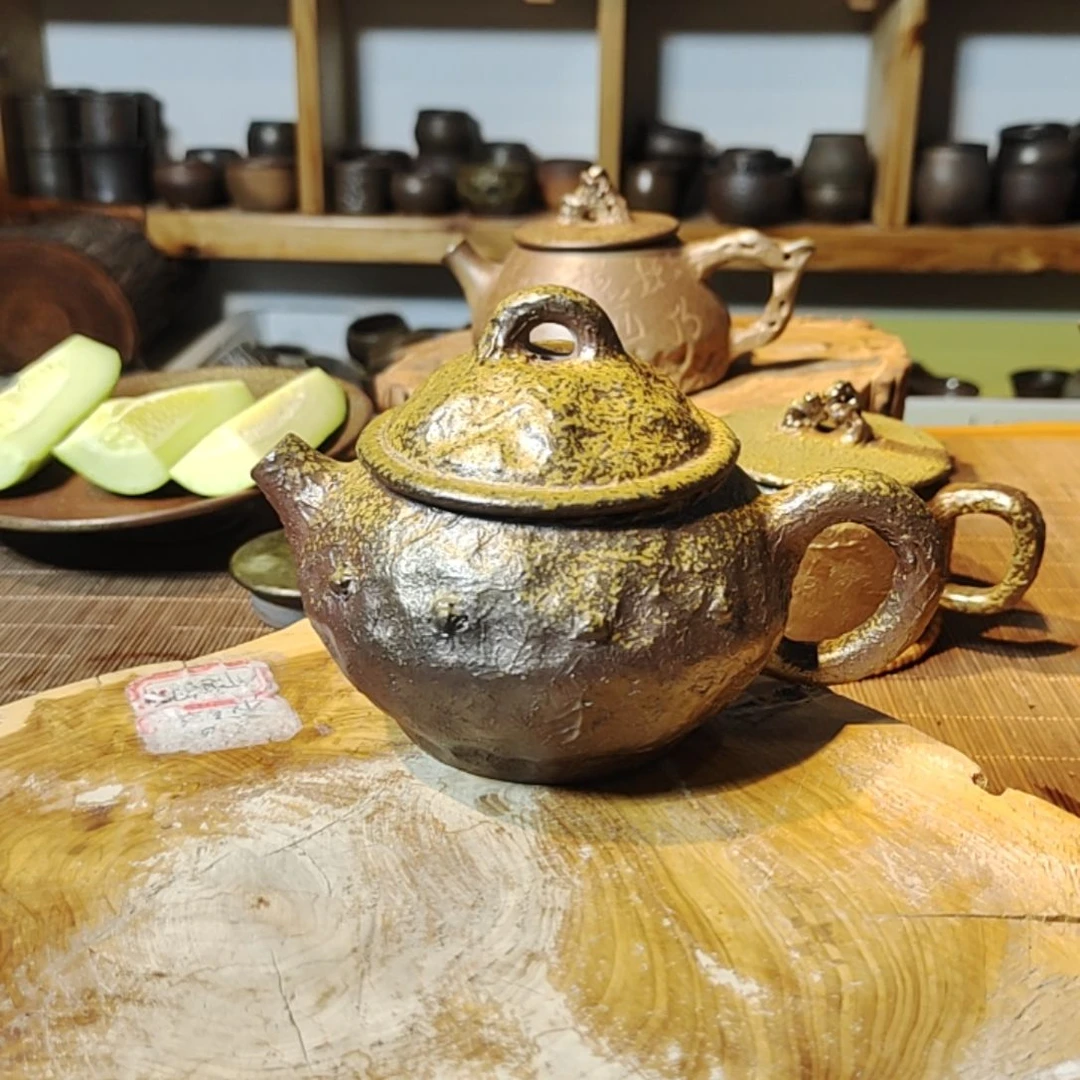 观山柴烧坭兴陶茶壶180c