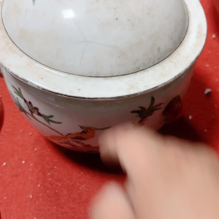 摆件用**哥陶瓷摆件不固定一件鸡爪纹