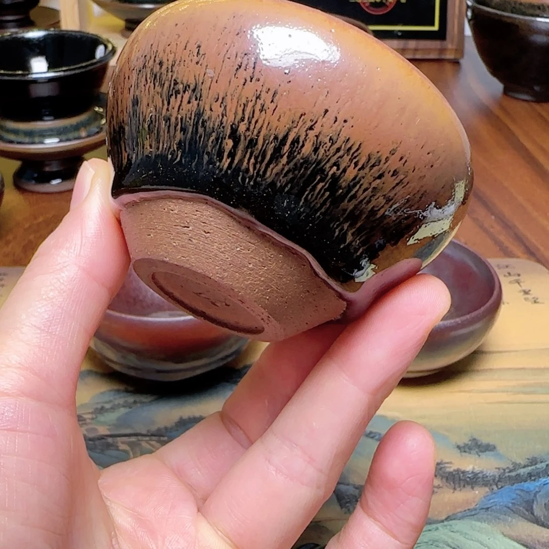 茶盏韩**~143 宋工盏龙窑柴烧