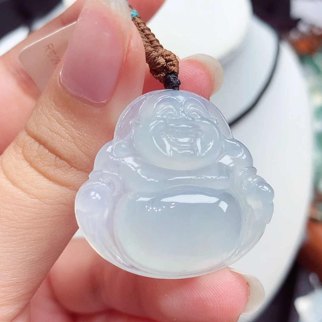翡翠未镶嵌颈饰翡翠53，29.6/32/6