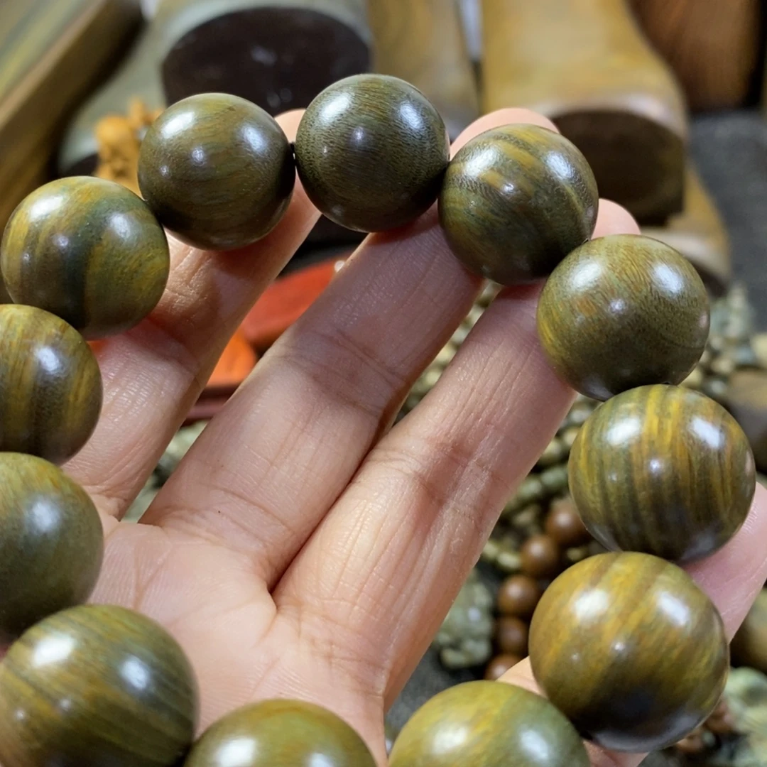 陶瓷绿檀木制工艺品20
