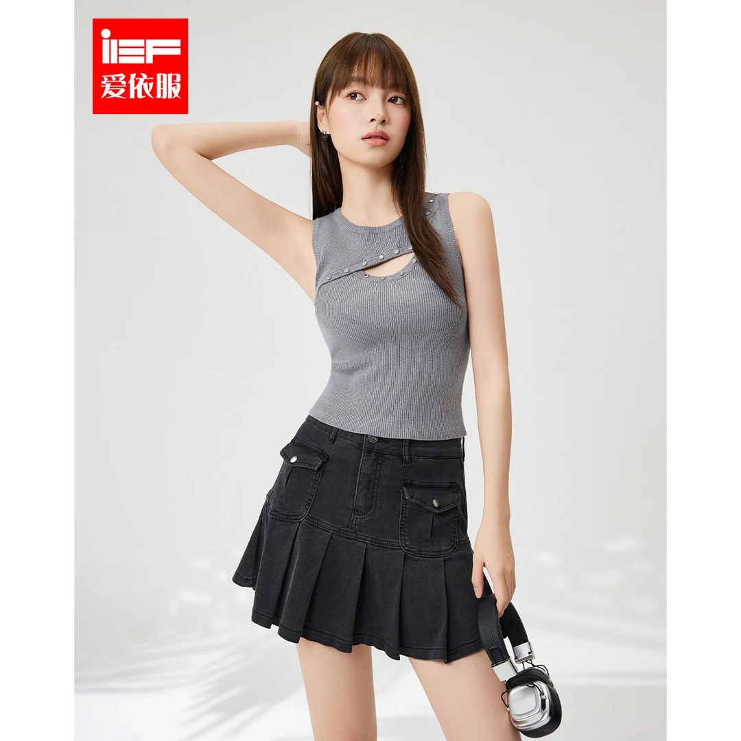 IEF/爱依服2025夏季新款朋克甜酷辣妹基础百搭内搭外穿少女感背心
