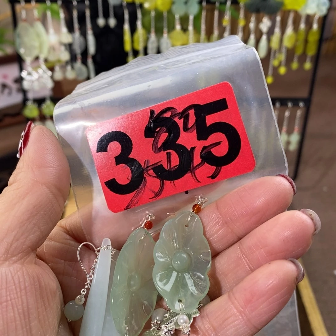 蛇纹石玉玉簪合金露*